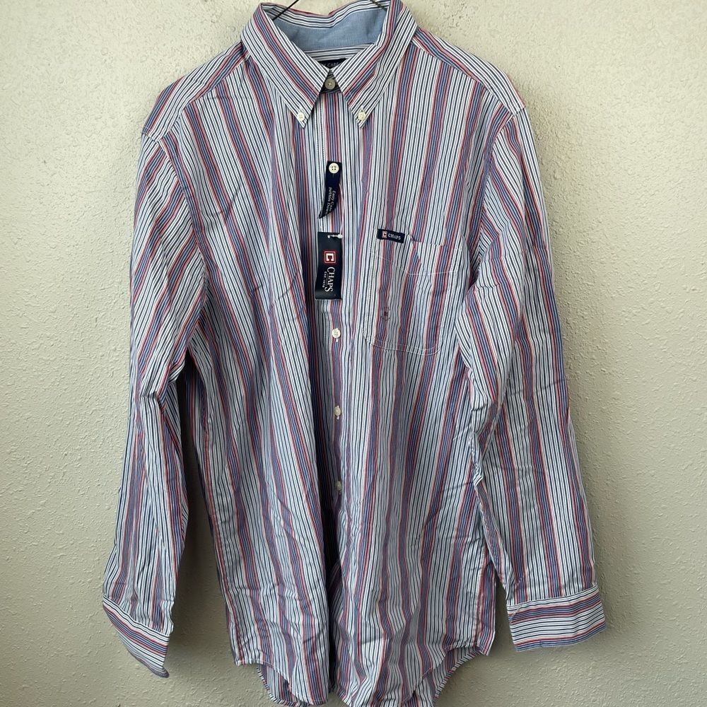 NWT Chaps Easy Care Button Down Shirt Size M